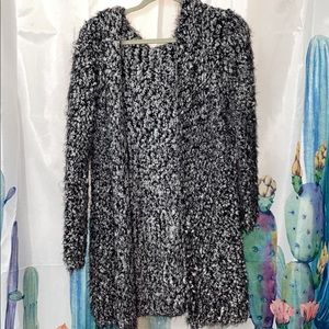 POL fuzzy sweater cardigan